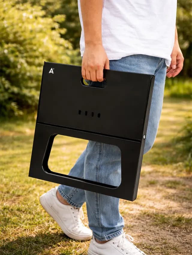 Taşınabilir Kömürlü Mangal - Portatif Mangal görsel 3