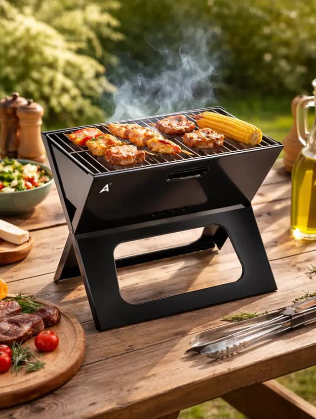 Taşınabilir Kömürlü Mangal - Portatif Mangal görsel 4