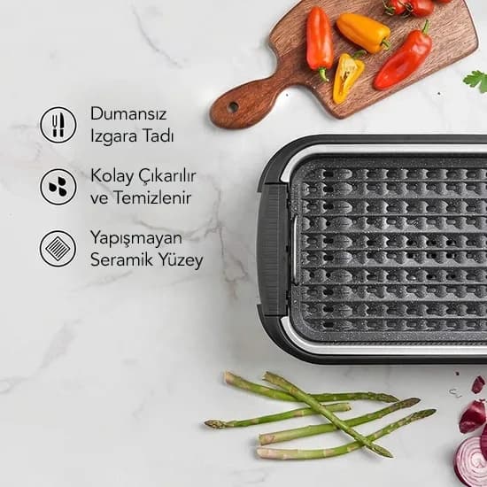 Dumansız Elektrikli Izgara & Barbekü görsel 4